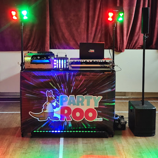 kids party setup from party roo entertainment