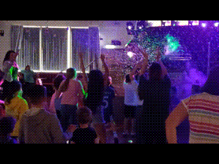 people dancing at a premium party package from party roo entertainment